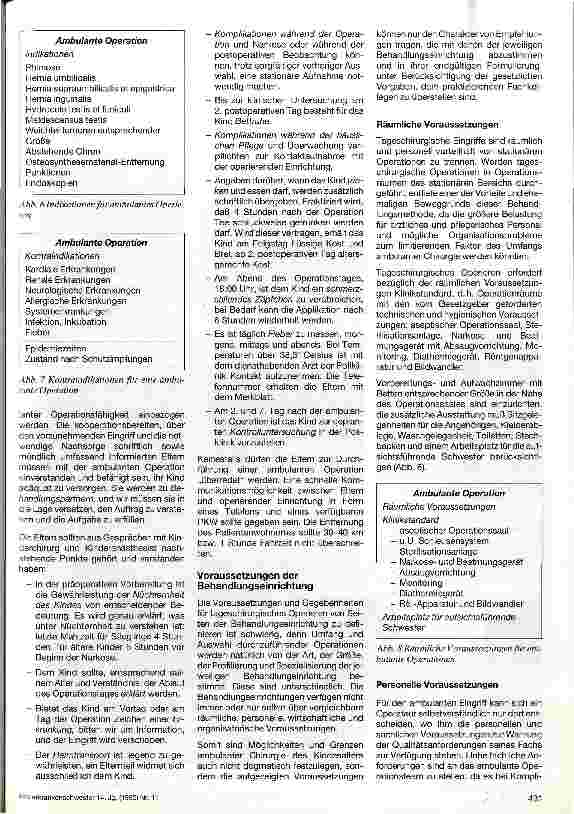 Vorschauseite 2: Voraussetzungen ambulanter Chirurgie an einer kinderchirurgischen Universitätsklinik