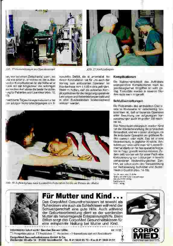 Vorschauseite 4: Voraussetzungen ambulanter Chirurgie an einer kinderchirurgischen Universitätsklinik
