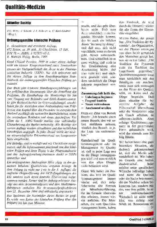 Vorschauseite 3: Neue Wege ins Qualitätsmanangement
