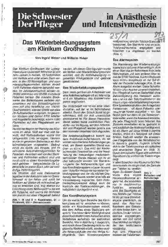 Vorschauseite 1: Wiederbelebungssystem am Klinikum Großhadern