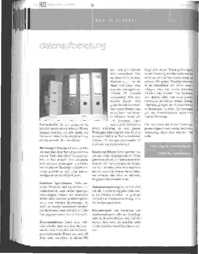 Vorschauseite 2: datenaufbereitung - transkription