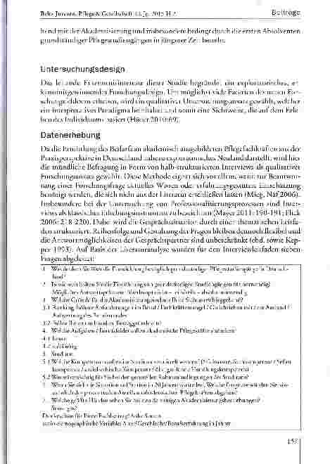 Vorschauseite 4: Der Bedarf hochschulisch qualifizierter Pflegekräfte aus Sicht der Praxis - Ergebnisse einer Expertenbefragung