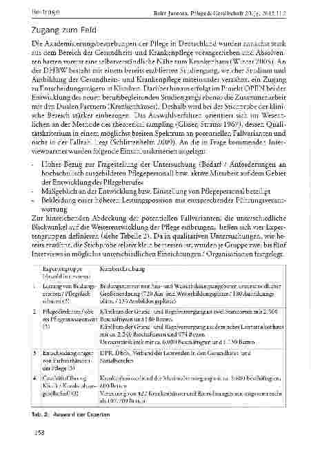 Vorschauseite 5: Der Bedarf hochschulisch qualifizierter Pflegekräfte aus Sicht der Praxis - Ergebnisse einer Expertenbefragung