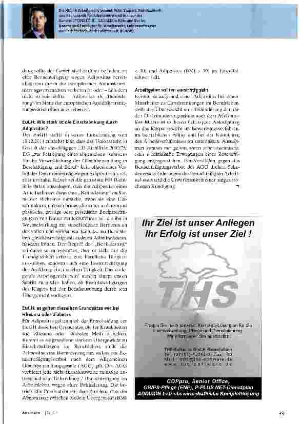 Vorschauseite 2: Wann gilt Adipositas als Behinderung?