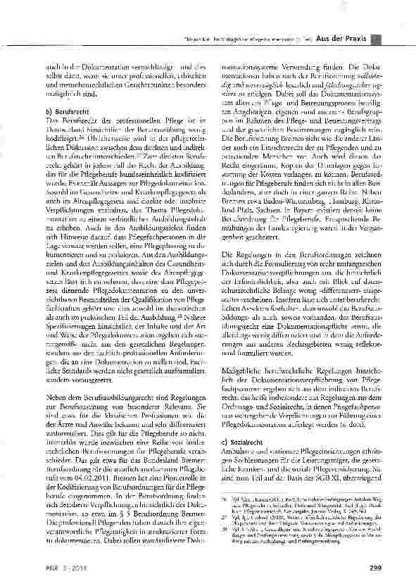 Vorschauseite 6: Rechtsfragen der Pflegedokumentation (1. Teil)