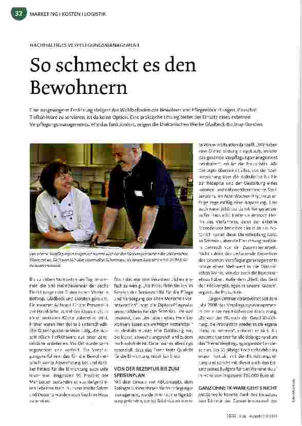 Vorschauseite 1: So schmeckt es den Bewohnern