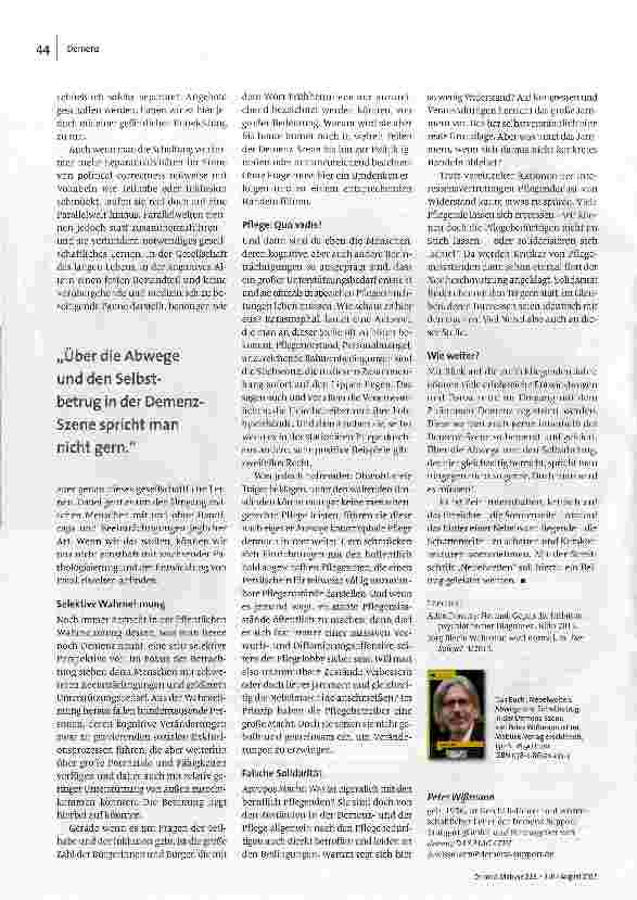 Vorschauseite 3: Therapiewahn und Scheinwelten