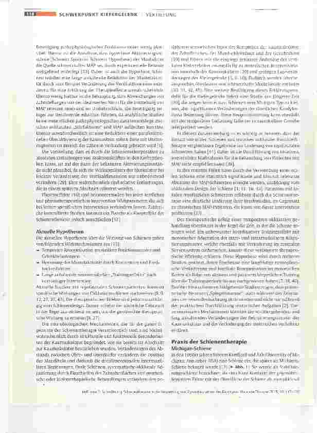Vorschauseite 2: Schienentherapie in der Behandlung von Myoarthropathien des Kauorgans