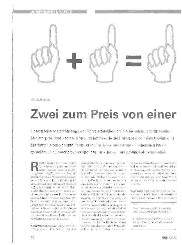 Vorschauseite 1: Zwei zum Preis von einer