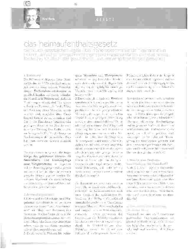 Vorschauseite 1: das heimaufenthaltsgesetz