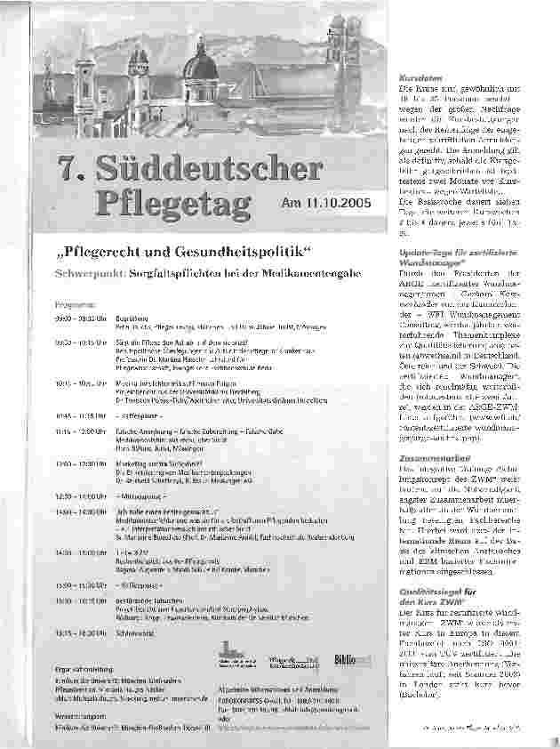 Vorschauseite 3: Zertifizierter Wundmanager. Interdisziplinäre Weiterbildung für den Bereich des modernen Wundmanagements