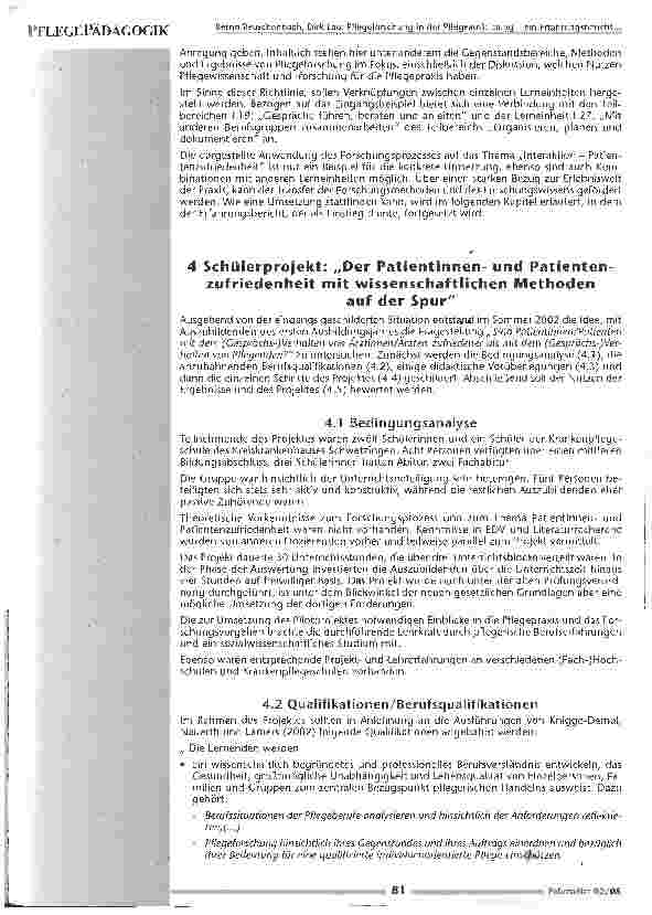 Vorschauseite 6: Pflegeforschung in der Pflegeausbildung