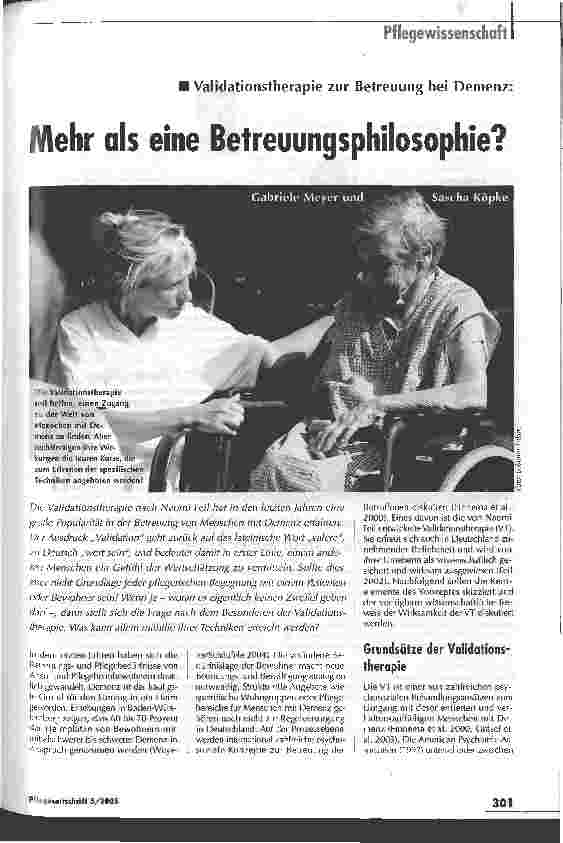 Vorschauseite 1: Mehr als eine Betreuungsphilosophie?