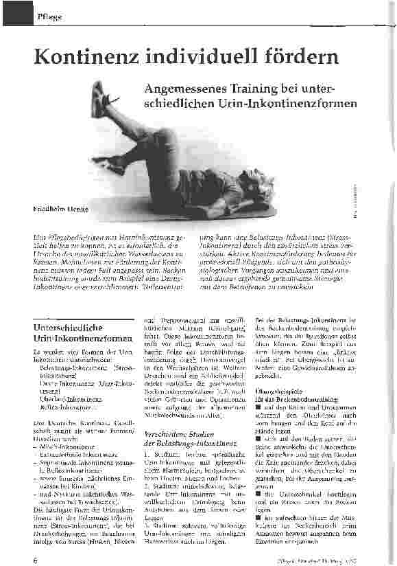 Vorschauseite 1: Kontinenz individuell fördern