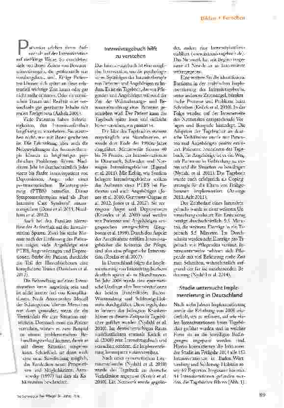 Vorschauseite 2: AUF DEN INTENSIVSTATIONEN ANGEKOMMEN?