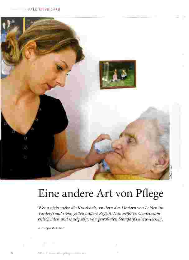Vorschauseite 1: Eine andere Art von Pflege