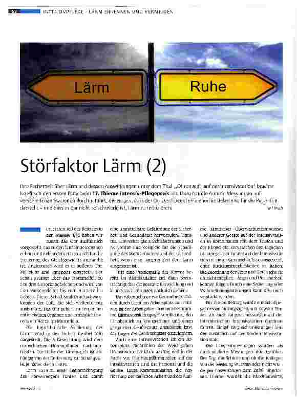 Vorschauseite 1: Störfaktor Lärm (2)