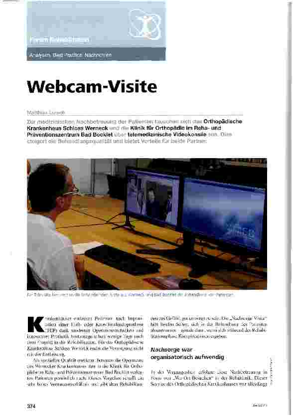 Vorschauseite 1: Webcam-Visite