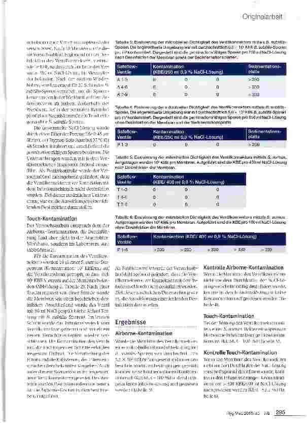 Vorschauseite 4: Evaluierung der mikrobiellen Dichtigkeit von Closed System Transfer Devices am Beispiel eines nadelfreien Ventilkonnektors