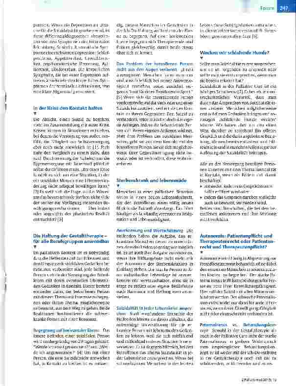 Vorschauseite 2: Haben Sie schon einmal daran gedacht, sich das Leben zu nehmen?
