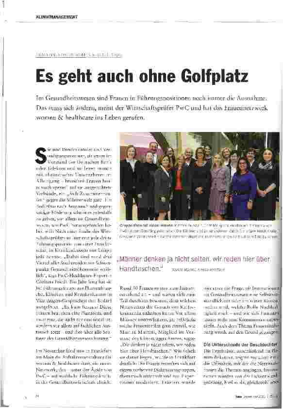 Vorschauseite 1: Es geht auch ohne Golfplatz