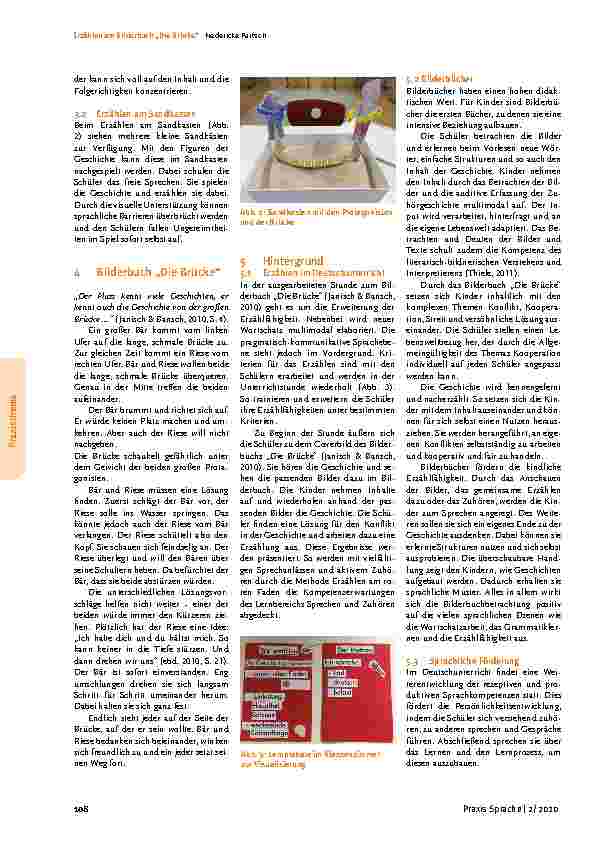 Vorschauseite 2: Erzählen vom Bilderbuch "Die Brücke"