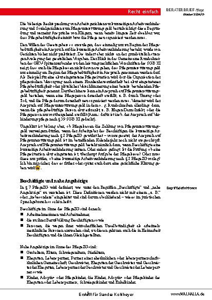 Vorschauseite 3: Beraterbrief Pflege Heft 19-2024