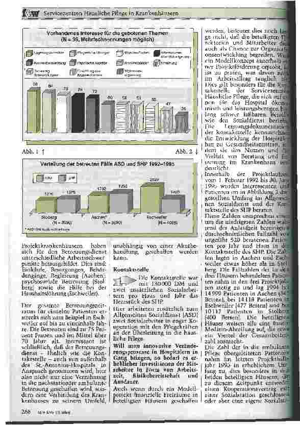 Vorschauseite 2: Servicezentren Häuslicher Pflege in Krankenhäusern Erfahrungen mit einem innovativen Konzept von 1992 bis 1995