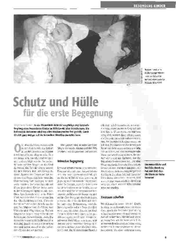 Vorschauseite 1: Schutz und Hülle für die erste Begegnung
