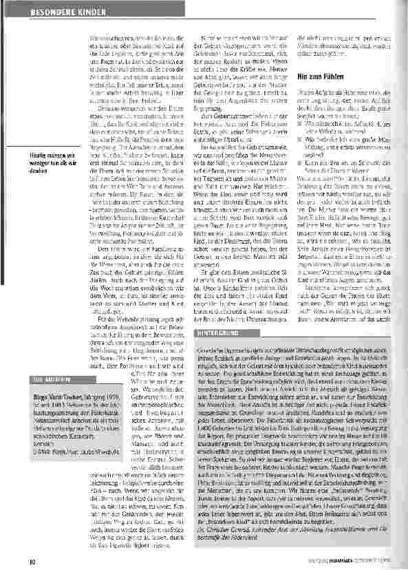 Vorschauseite 2: Schutz und Hülle für die erste Begegnung