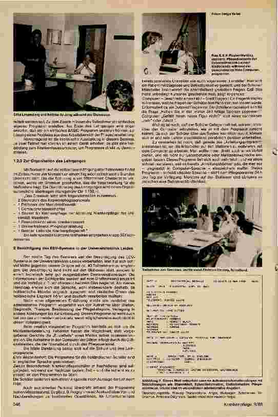 Vorschauseite 3: Vom Zweifler zum Fan: Bericht über das EDV - Seminar im Bildungszentrum Essen vom 29 - 31. 05. 1986