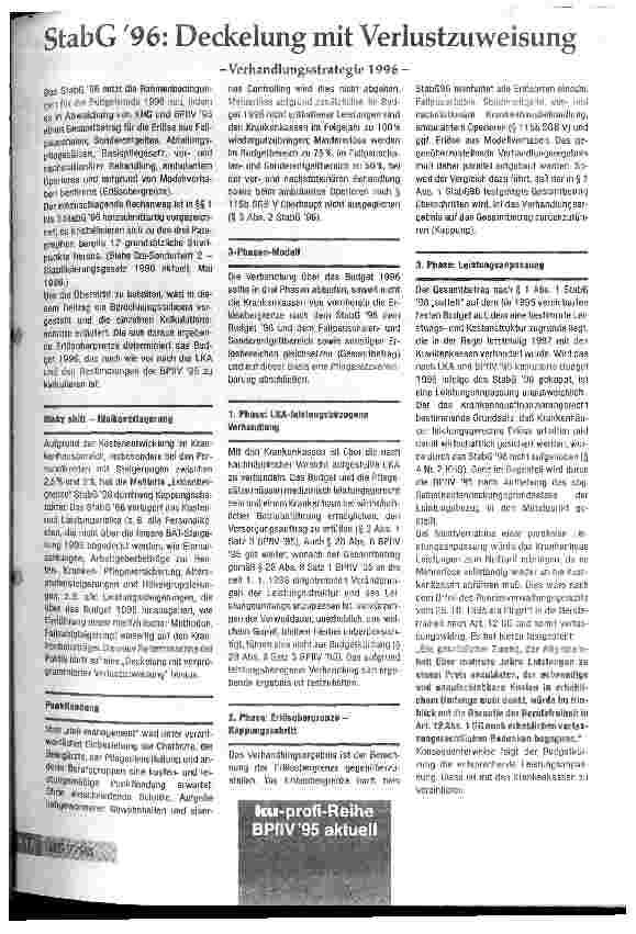 Vorschauseite 1: StabG 96: Deckelung mit Verlustzuweisung