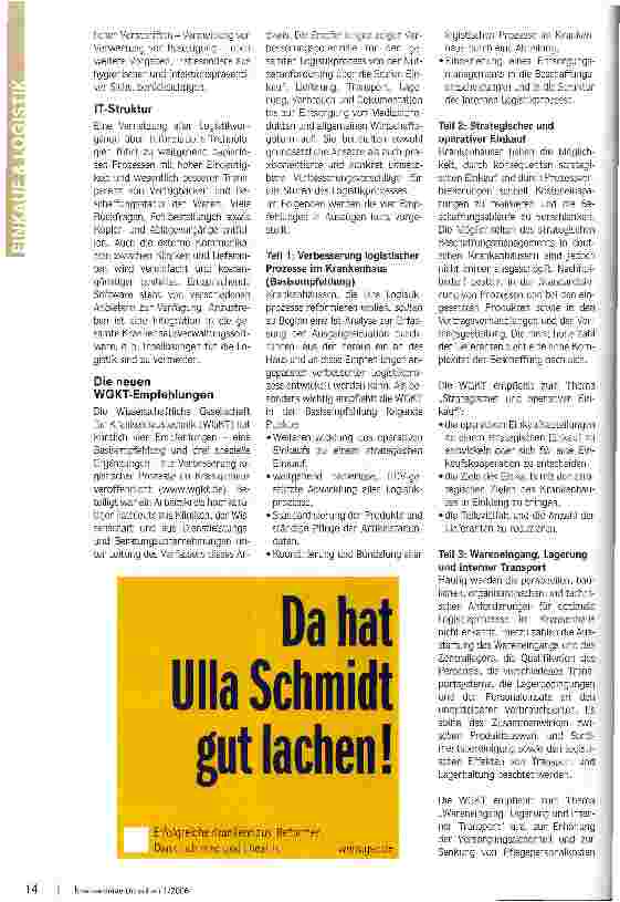 Vorschauseite 3: In der Logistik ist noch viel zu bewegen