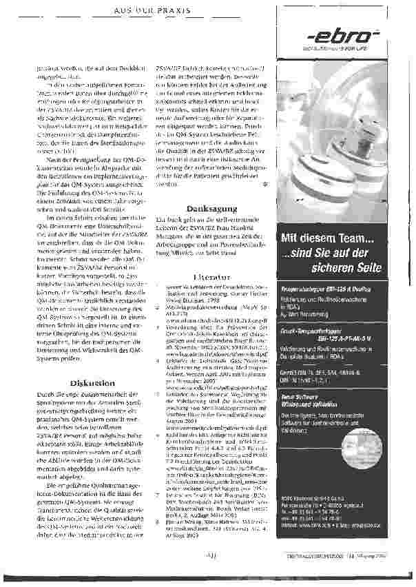 Vorschauseite 4: Qualitätsmanagement-System in der Zentralen Sterilgutversorgungsabteihmg