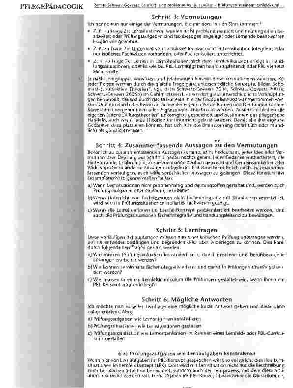 Vorschauseite 3: Lernfeldund problemorientiert prüfen - Prüfungen in einem lernfeldund problemorientierten Curriculum