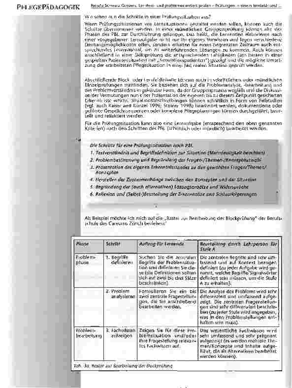 Vorschauseite 6: Lernfeldund problemorientiert prüfen - Prüfungen in einem lernfeldund problemorientierten Curriculum