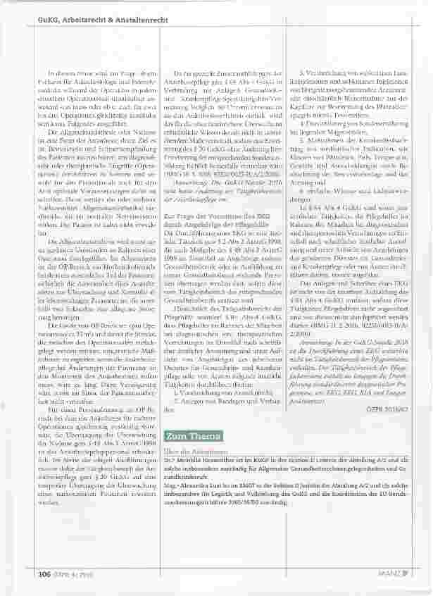 Vorschauseite 2: Aktuelles und Wichtiges aus dem Berufsrecht