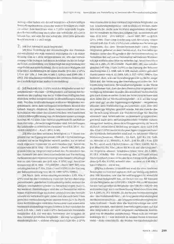 Vorschauseite 3: Auswahl der zur Freistellung zu benennenden Personalratsmitglieder