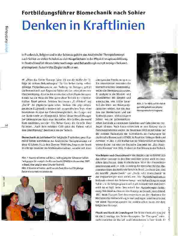 Vorschauseite 1: Fortbildungsführer Biomechanik nach Sohier Denken in Kraftlinien