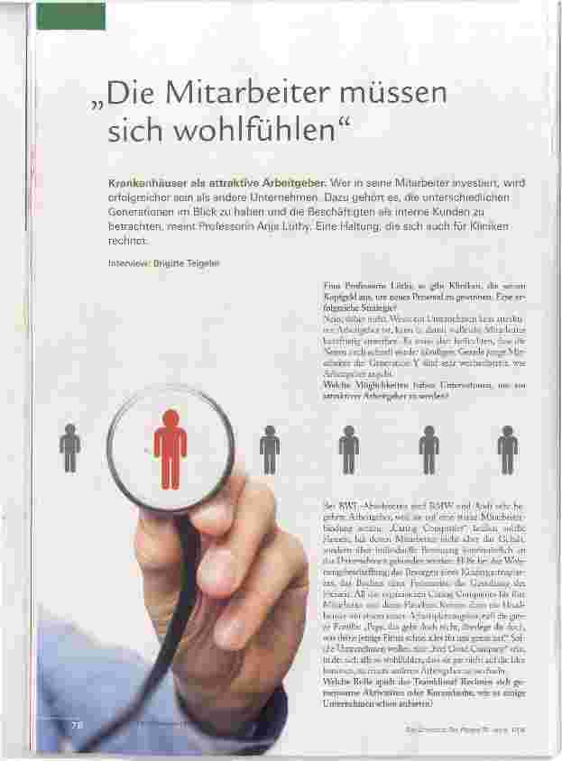 Vorschauseite 1: Die Mitarbeiter müssen sich wohlfühlen