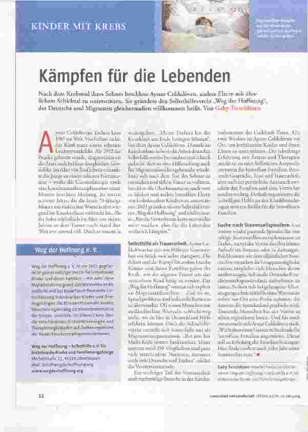 Vorschauseite 1: Kämpfen für die Lebenden