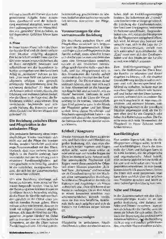Vorschauseite 2: Pflegekräfte und Angehörige - eine spannende Beziehung