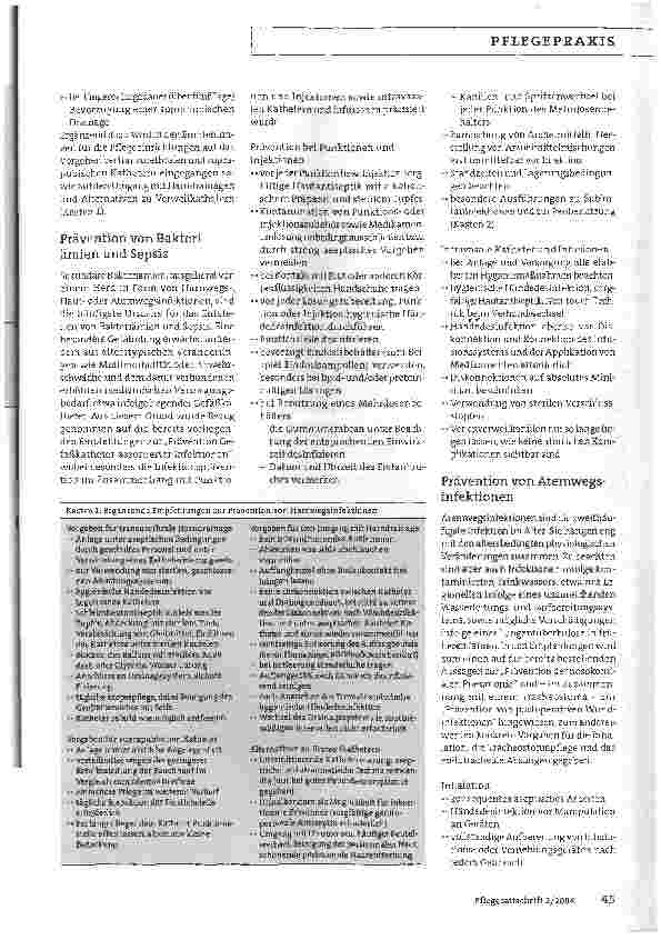 Vorschauseite 2: Hygiene in der Pflege - Teil 7:Gezielte Infektionsprävention in Heimen