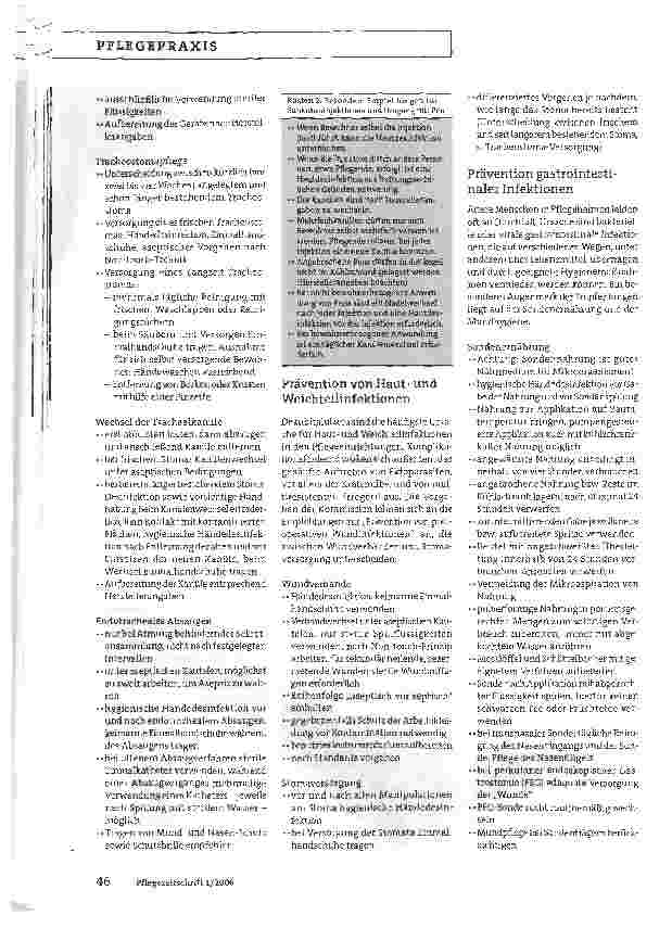 Vorschauseite 3: Hygiene in der Pflege - Teil 7:Gezielte Infektionsprävention in Heimen
