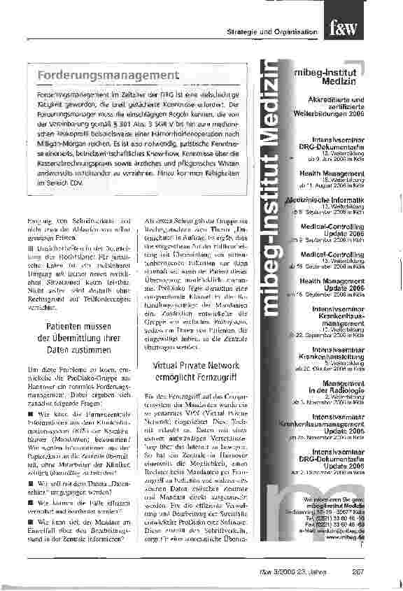 Vorschauseite 2: Professionelles Forderungsmanagement zahlt sich aus