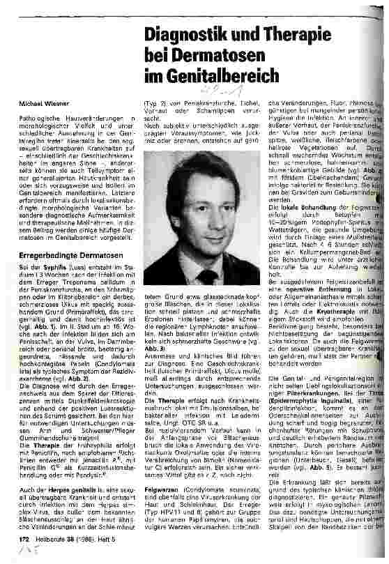 Vorschauseite 1: Diagnostik und Therapie bei Dermatosen im Genitalbereich