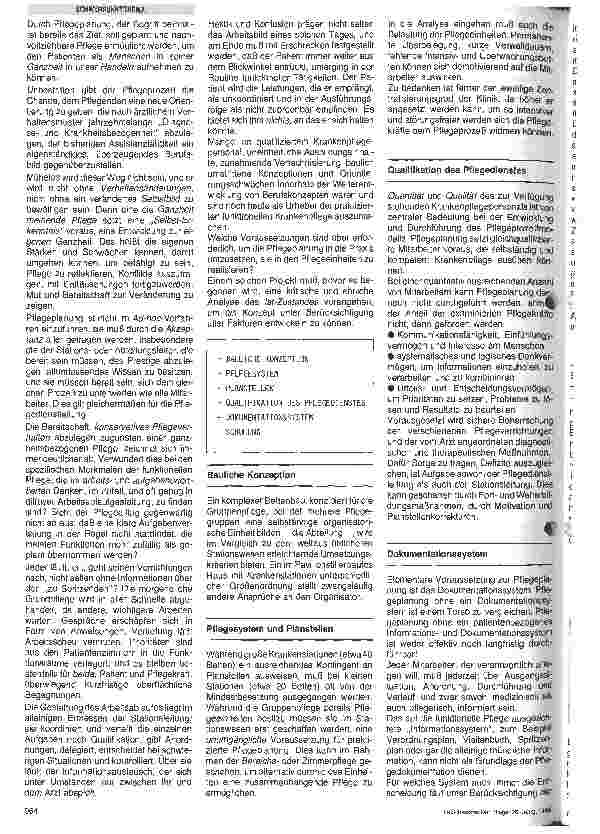 Vorschauseite 2: Pflegeplanung: Organisatorische Voraussetzungen in der Pflegeeinheit