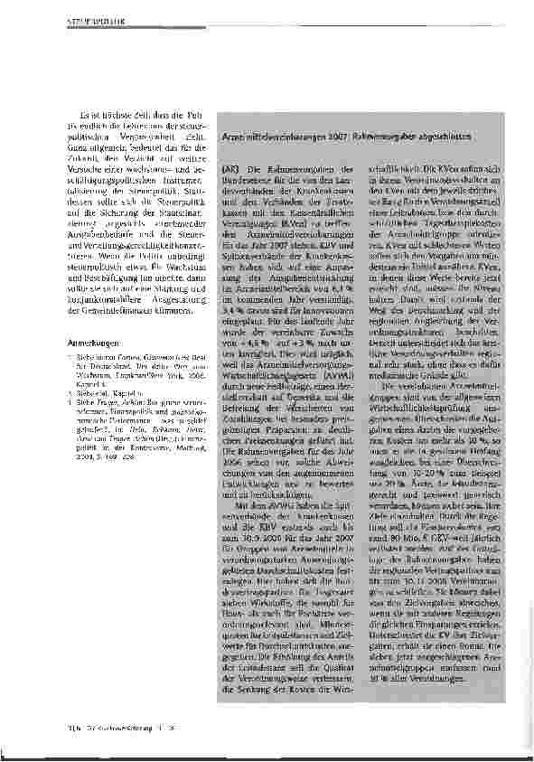 Vorschauseite 5: Perspektiven der Steuerpolitik: Lehren aus den Erfahrungen der letzten Jahre