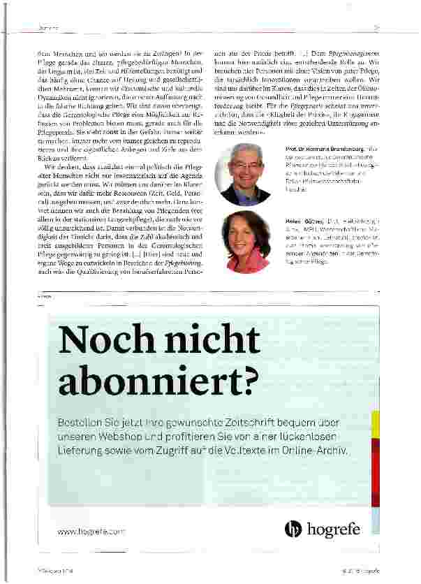 Vorschauseite 2: Lebenschancen im Alter