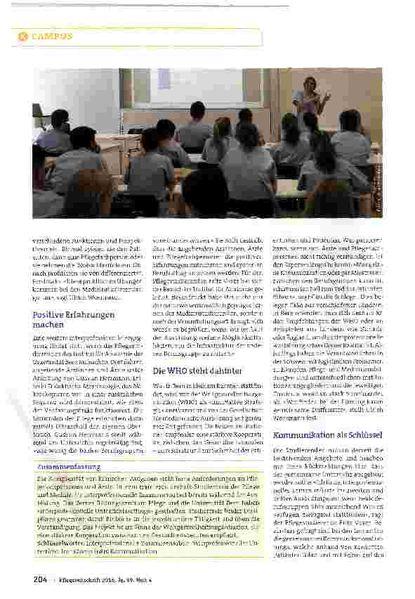 Vorschauseite 2: Die Zukunft gehört den Interprofessionellen
